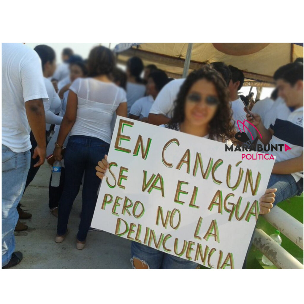 En Cancún se va el agua, pero no la delincuencia