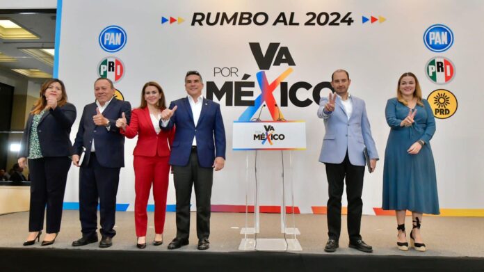 Firma la Coalición "Va por México el acuerdo 2024, para construir una candidatura con la participación de todos