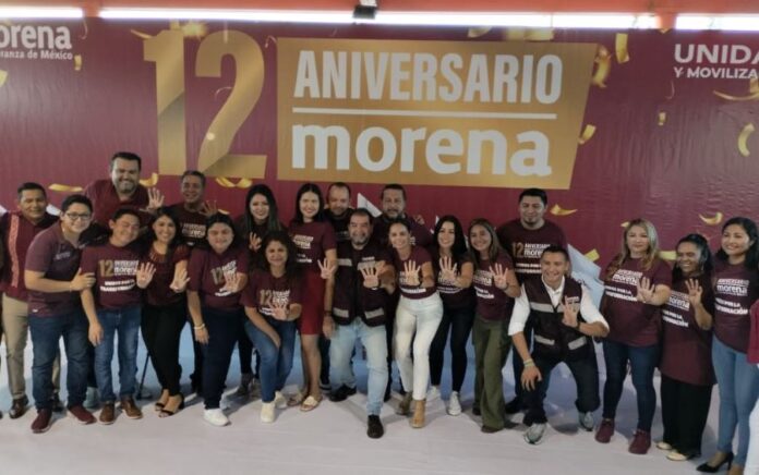 En medio de alza de inseguridad, celebran aniversario de Morena con mega fiesta en Cancún