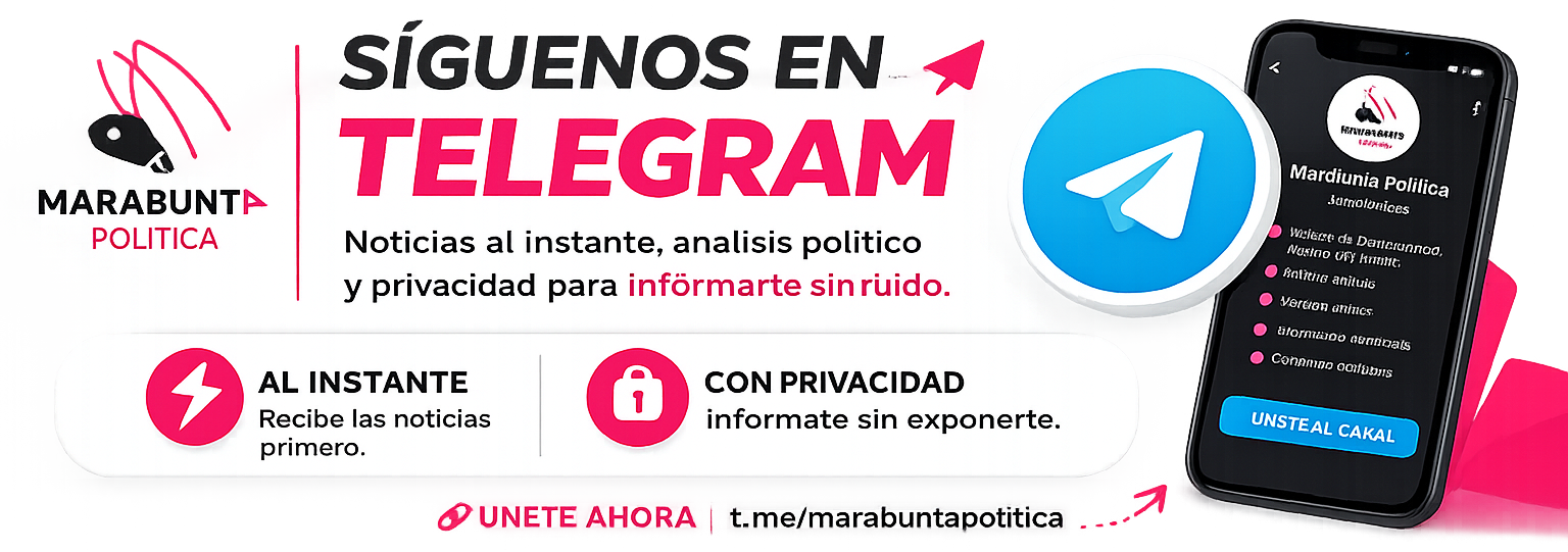 Síguenos en en telegram - nuestro canal de Marabunta Política